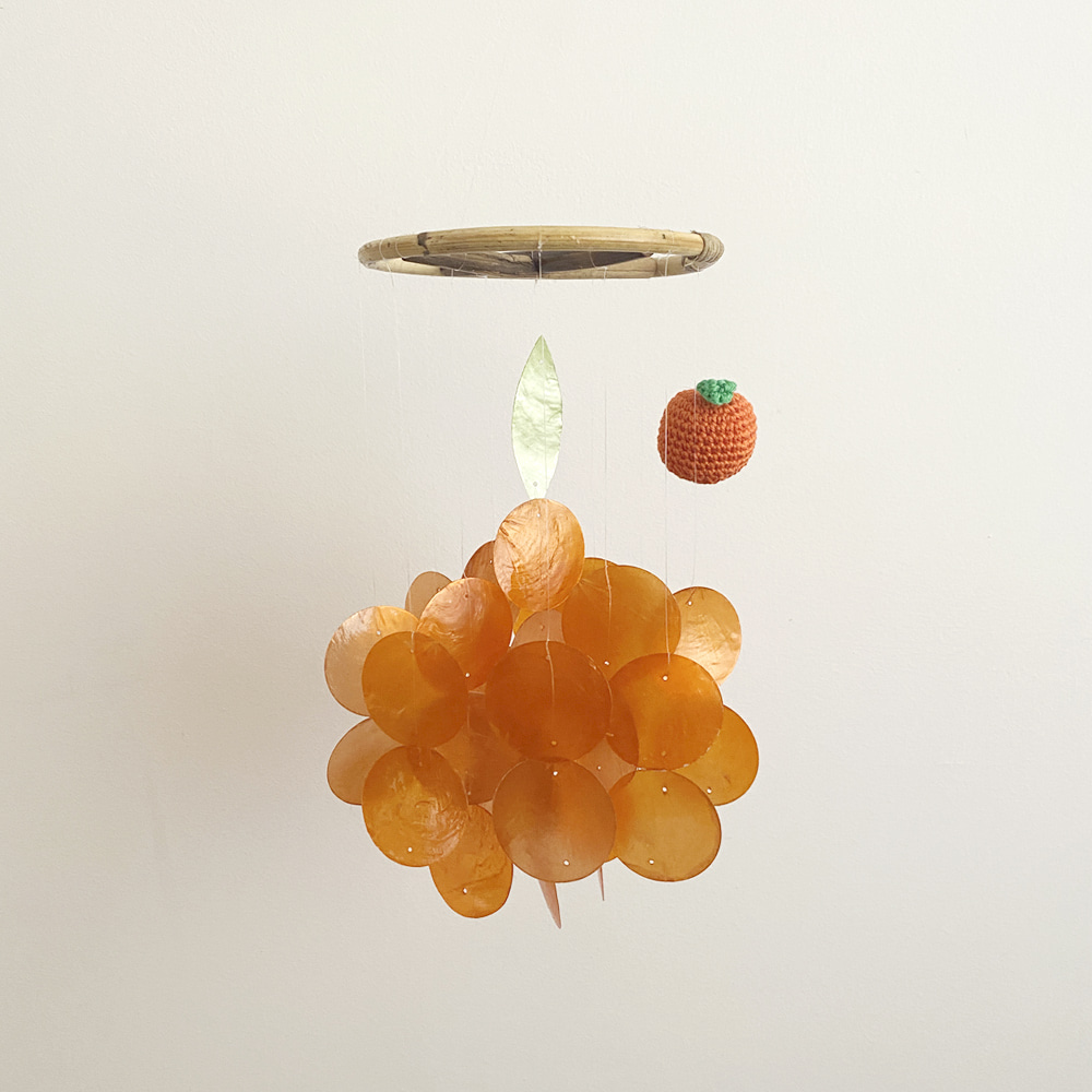 [21DO_0162]호유즈 과일가게 자개모빌 DIY-KIT_오렌지