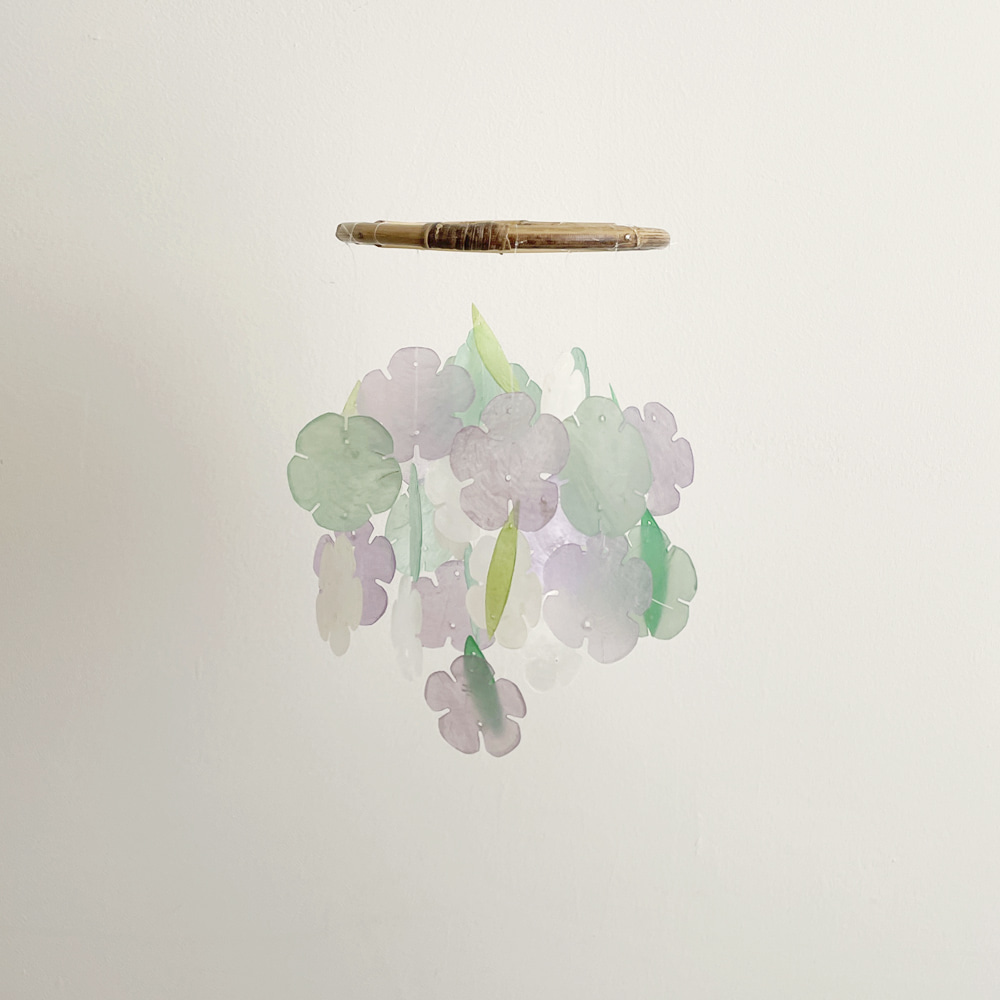 [21USE_0178]아프리카벚꽃 젤라또 자개모빌 DIY-KIT_라벤더민트(XS)