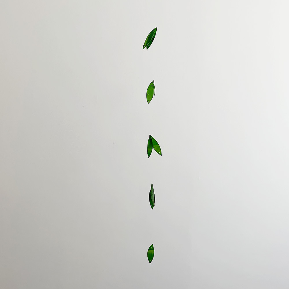 [21USE_0406]뉴욕 꽃집의 커튼(버들잎) 자개모빌 DIY-KIT_V.카키(S)