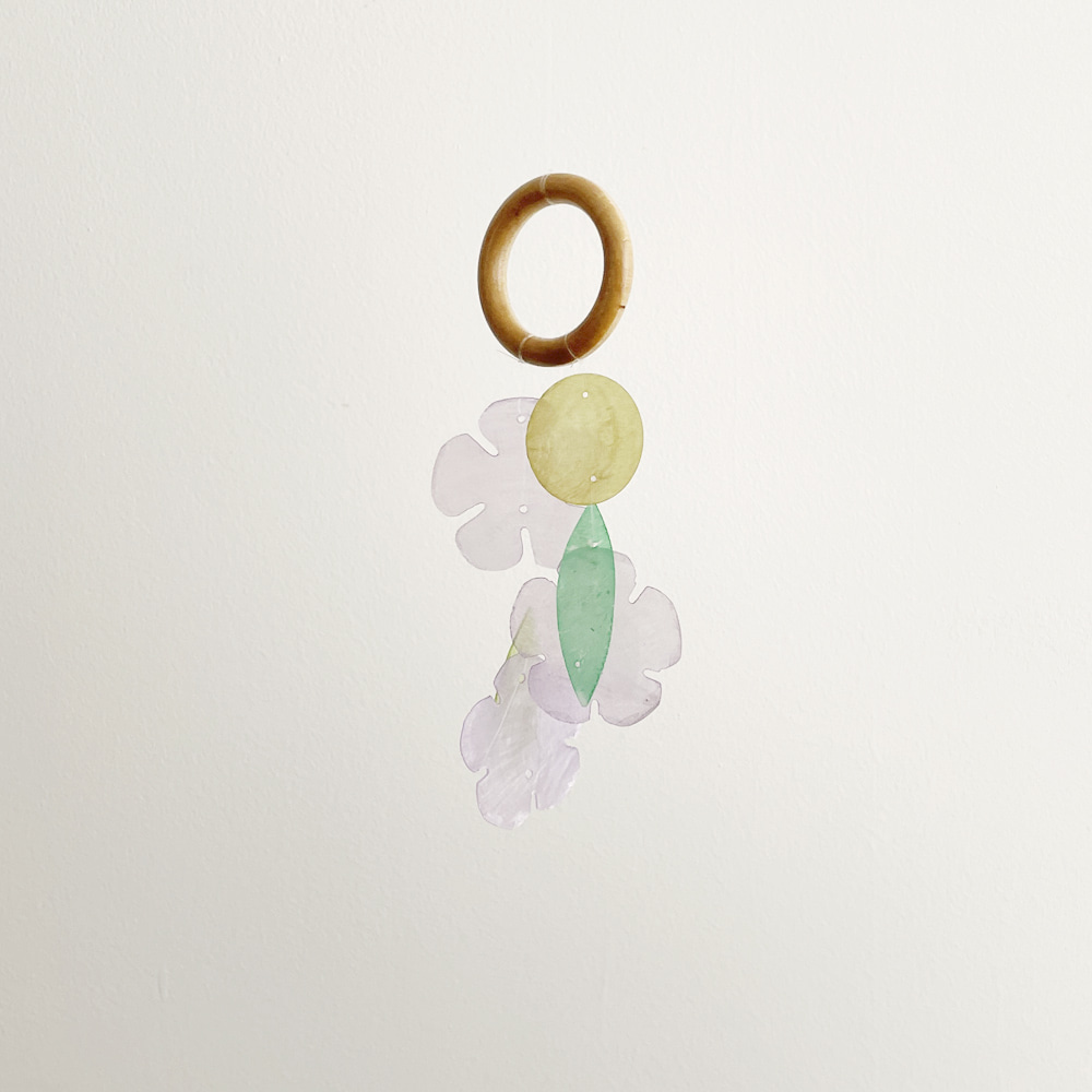 [21USE_0174]아프리카벚꽃 문방구 자개모빌 DIY-KIT_바이올렛