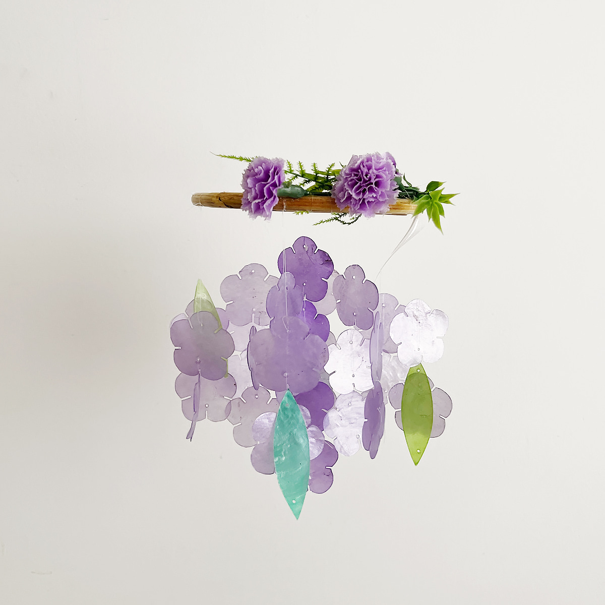 [22USE_0237]호유즈꽃집 카네이션 젤라또 자개모빌 DIY-KIT_바이올렛